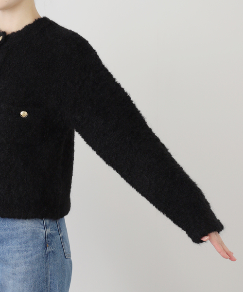 Deuxieme Classe（ドゥーズィエムクラス）の「*Knit ジャケット（その他アウター・レディース・ブラック・FREE）」の14枚目の写真