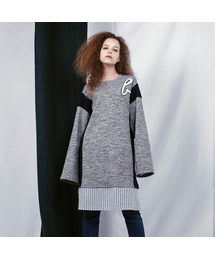 BABLETWO（ビーエイブルトゥー）の「Layered Coloration Dress (GRAY)（ワンピース）」