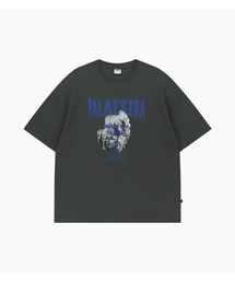 WAYDN（ウェイドゥン）の「Palaestra The Head Overfit Short Sleeve Charcoal（Tシャツ/カットソー）」