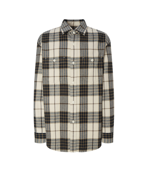 HAZZYS（ ヘジス）の「[HIS]ベージュフランネルシャツ（シャツ/ブラウス・メンズ・その他・MEDIUM/LARGE/SMALL）」の2枚目の写真