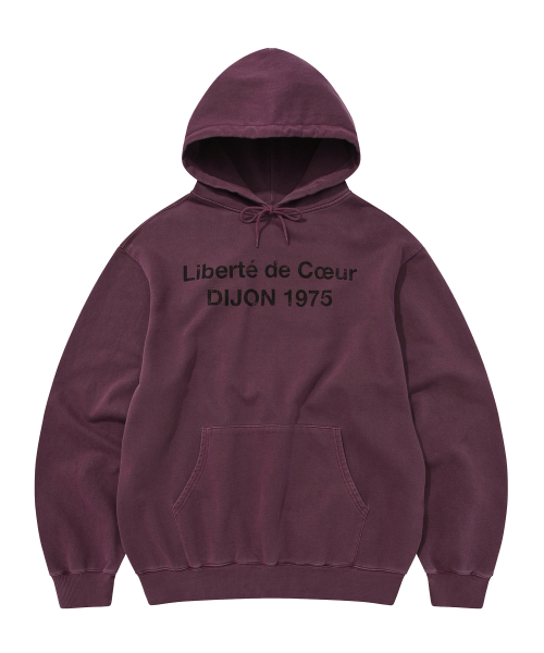 KANEITEI(カネイテイ)の「DIJON WASHED HOODIE (BURGUNDY)(パーカー・レディース・バーガンディー・SMALL/LARGE/X-LARGE)」の1枚目の写真