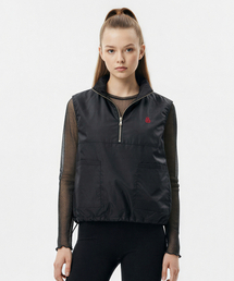 LENGAGEMENT（ランガージュマン）の「スモールハートアノラックストリングベスト[ブラック]（ベスト）」