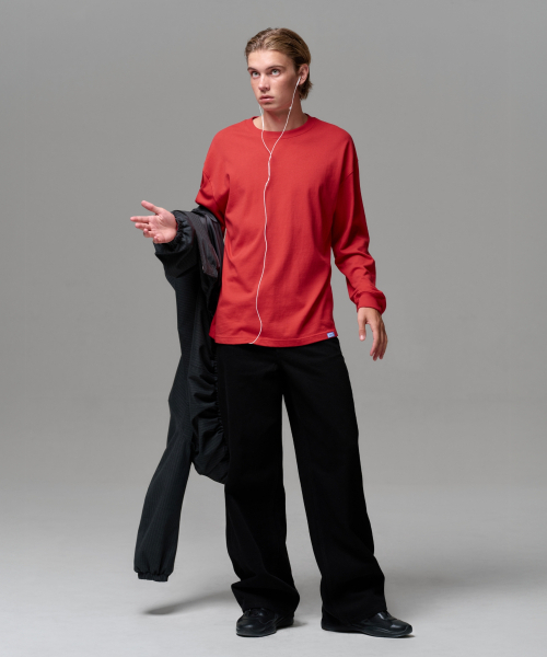 ERA(エラ)の「MEN ERA STRAIGHT FIT DENIM PANTS - BLACK(デニムパンツ・メンズ・ブラック・MEDIUM/LARGE)」の6枚目の写真