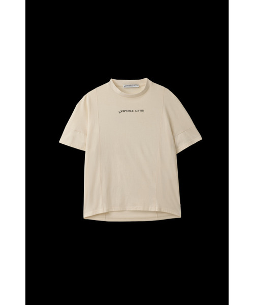 ACCEPTANCELETTERSTUDIO(アクセプタンス レター スタジオ)の「イクリプス Tシャツ, クリーム(Tシャツ/カットソー・レディース・その他・S/M/M/L)」の1枚目の写真