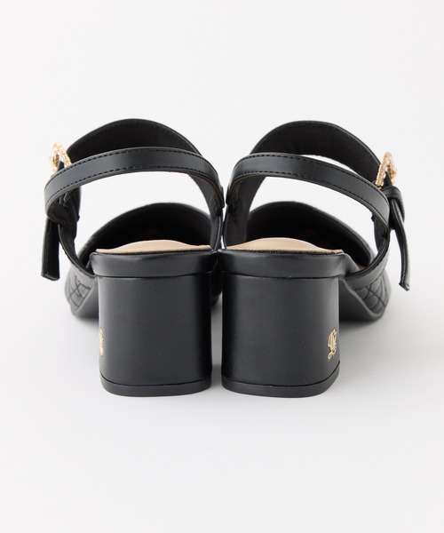 one after another NICE CLAUP（ワンアフターアナザーナイスクラップ）の「ビジューバックルキルティングミュール（パンプス・レディース・アイボリー/ブラック/ピンク・S/M/L）」の6枚目の写真