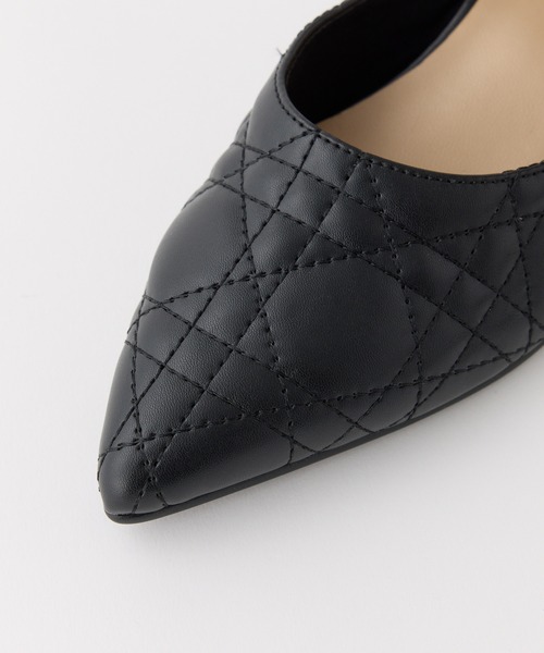 one after another NICE CLAUP（ワンアフターアナザーナイスクラップ）の「ビジューバックルキルティングミュール（パンプス・レディース・アイボリー/ブラック/ピンク・S/M/L）」の10枚目の写真