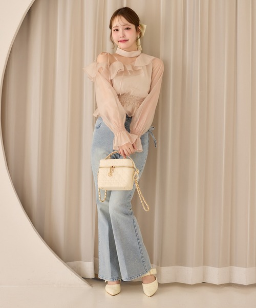 one after another NICE CLAUP（ワンアフターアナザーナイスクラップ）の「ビジューバックルキルティングミュール（パンプス・レディース・ブラック/アイボリー/ピンク・S/L/M）」の21枚目の写真