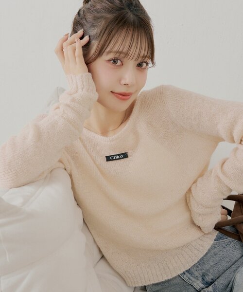 セール】ラメシアーコンパクトニット（ニット/セーター）｜Chico（チコ