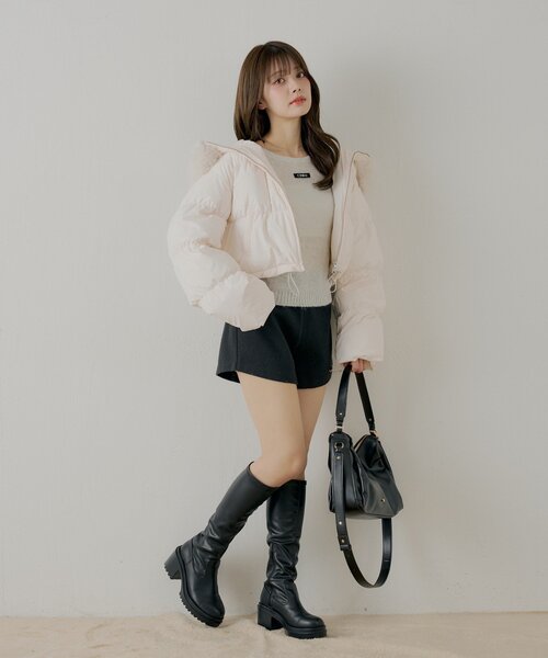 Chico（チコ）の「ラメシアーコンパクトニット（ニット/セーター・レディース・ベージュ/アイボリー/ブラック/ピンク・FREE）」の16枚目の写真