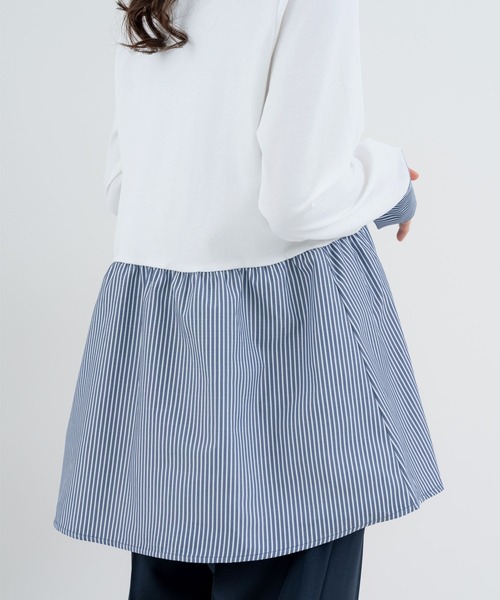 ANNA LUNA(アンナルナ)の「【ANNA LUNA】 大人フェミニン な 布帛切替 ペプラム トップス(Tシャツ/カットソー・レディース・ホワイト系その他/オフホワイト・MEDIUM)」の5枚目の写真
