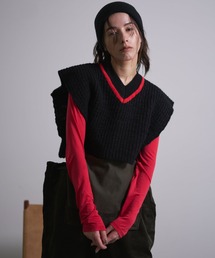 oll（オール）の「Dear line knit vest（ベスト）」