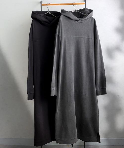 antiqua(アンティカ)の「フード付き ロングワンピース(ワンピース・レディース・ブラック/スミクロ・ONESIZE)」の15枚目の写真