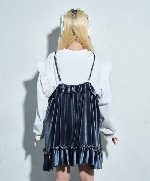 Whinny(ホワイニー)の「Whinny/ディステニーシャイニングスターわんぴっぴ(ワンピース・レディース・グレー/ブルー/ブラック・FREE)」の20枚目の写真