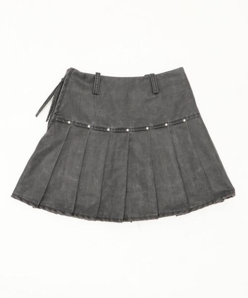 dispark（ディスパーク）の「DISPARK/【26年春夏新作】スタッズデザインプリーツスカパン（スカート・レディース・ブラウン/ブラック・SMALL/MEDIUM）」の18枚目の写真