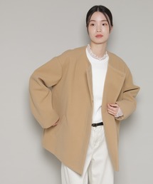 NANO universe | ノーカラーミドルコート(ノーカラーコート)