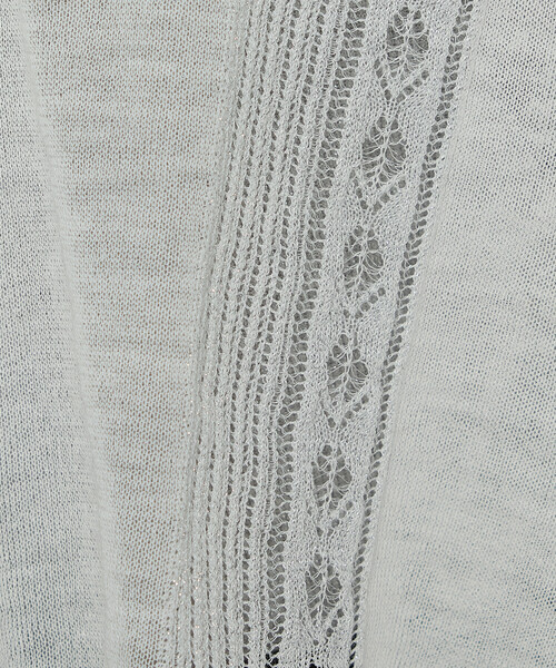 Gabardine K.T（ギャバジンケーティー）の「ハイグレードラミー シアー×ラメレースベスト（ベスト・レディース・ホワイト/ブラック・9号）」の14枚目の写真