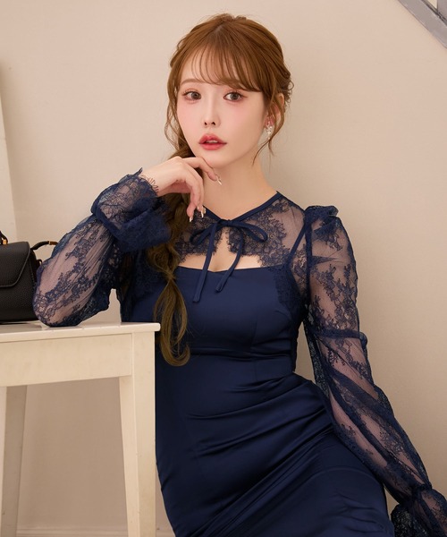 sugar nine(シュガーナイン)の「【ワンピース】レースボレロセットマーメイドキャミワンピース(ワンピース・レディース・ネイビー・LARGE/MEDIUM/SMALL)」の11枚目の写真