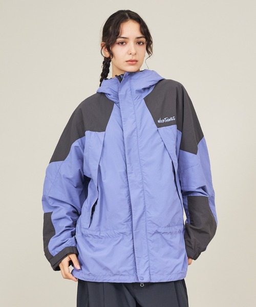 WILD THINGS(ワイルドシングス)の「【WILDTHINGS / ワイルドシングス】SUPPLEX MASSIF JACKET / サプレックス マッシフ ジャケット(ナイロン・軽量・ユニセックス)WT26018AD(ブルゾン・メンズ・ベージュ/パープル/ブラック・L/M)」の7枚目の写真