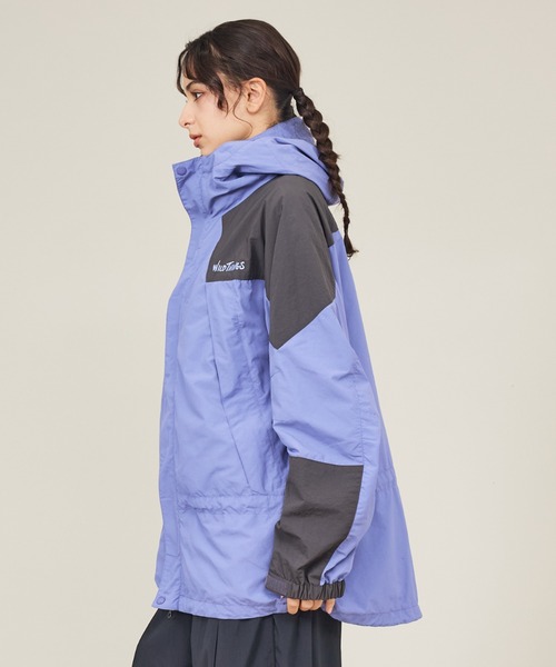 WILD THINGS(ワイルドシングス)の「【WILDTHINGS / ワイルドシングス】SUPPLEX MASSIF JACKET / サプレックス マッシフ ジャケット(ナイロン・軽量・ユニセックス)WT26018AD(ブルゾン・メンズ・ベージュ/パープル/ブラック・L/M)」の8枚目の写真