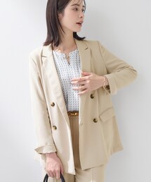 INDIVI（インディヴィ）の「【洗える／多機能／SETUP可】着る日傘ダブルジャケット（テーラードジャケット）」