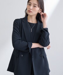 INDIVI（インディヴィ）の「【洗える／多機能／SETUP可】着る日傘ダブルジャケット（テーラードジャケット）」