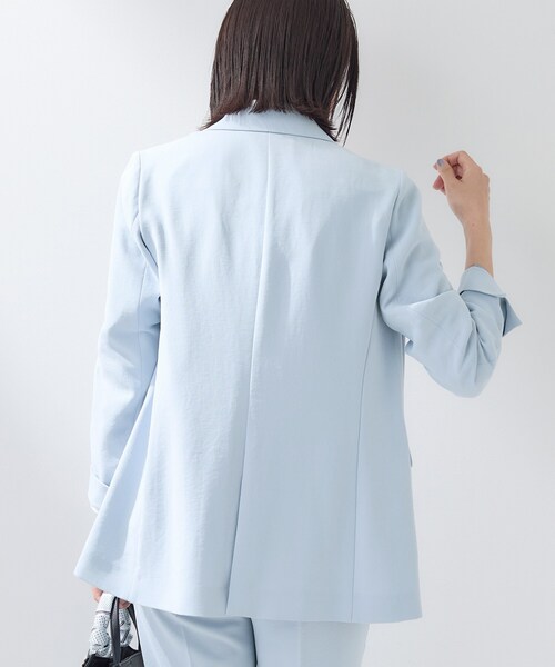 INDIVI（インディヴィ）の「【洗える／多機能／SETUP可】着る日傘ダブルジャケット（テーラードジャケット・レディース・ライトグレー系5/ベージュ/ネイビー/サックスブルー/ブラック・40/38/36/15 /13/03/05/19）」の13枚目の写真