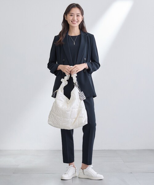 INDIVI（インディヴィ）の「【洗える／多機能／SETUP可】着る日傘ダブルジャケット（テーラードジャケット・レディース・ライトグレー系5/ベージュ/ネイビー/サックスブルー/ブラック・40/38/36/15 /13/03/05/19）」の18枚目の写真