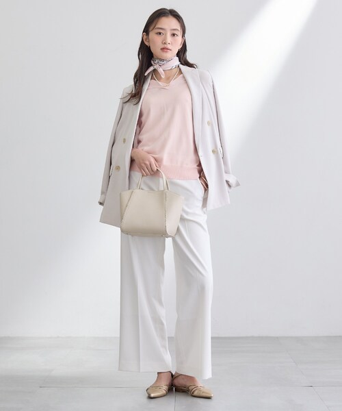 INDIVI（インディヴィ）の「【洗える／多機能／SETUP可】着る日傘ダブルジャケット（テーラードジャケット・レディース・ライトグレー系5/ベージュ/ネイビー/サックスブルー/ブラック・40/38/36/15 /13/03/05/19）」の22枚目の写真