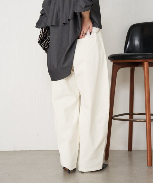 Jena espace merveilleux(ジェナ エスパスメルヴェイユ)の「【ラクして美脚】メンカーブイージーパンツ(その他パンツ・レディース・チャコールグレー/アイボリー/ベージュ・FREE)」の12枚目の写真