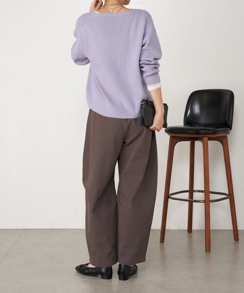 Jena espace merveilleux(ジェナ エスパスメルヴェイユ)の「【ラクして美脚】メンカーブイージーパンツ(その他パンツ・レディース・チャコールグレー/アイボリー/ベージュ・FREE)」の16枚目の写真