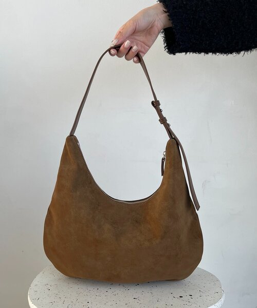 CAPRICIEUX LE'MAGE（カプリシューレマージュ）の「ハーフラウンドヌバックショルダー（ショルダーバッグ・レディース・ブラック/キャメル/ブラウン・FREE）」の9枚目の写真