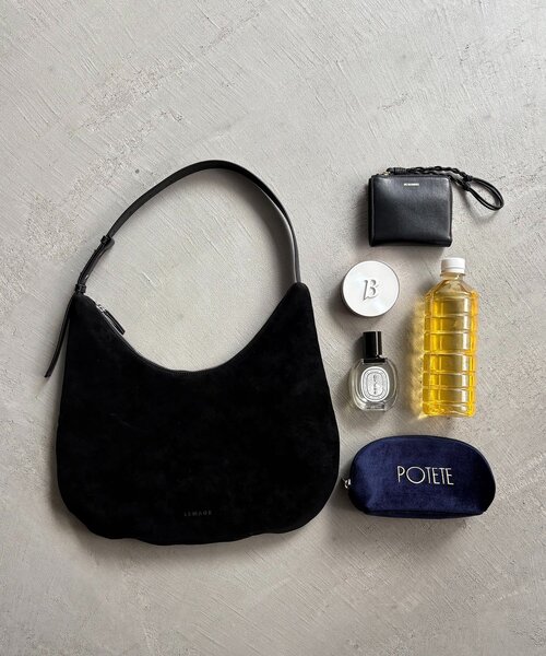 CAPRICIEUX LE'MAGE（カプリシューレマージュ）の「ハーフラウンドヌバックショルダー（ショルダーバッグ・レディース・ブラック/キャメル/ブラウン・FREE）」の16枚目の写真