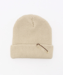 ikka | リブニットワッチピン付(ニットキャップ/ビーニー)