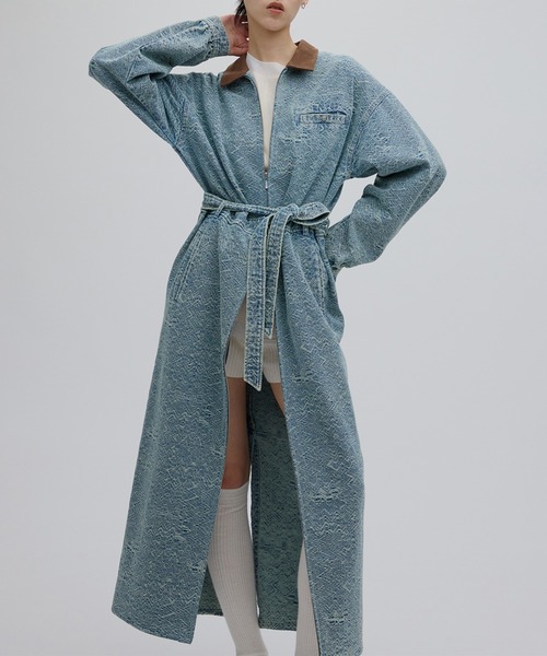 Ameri(アメリ)の「BLOUSON LIKE DENIM DRESS(ワンピース・レディース・ブルー/ブラック・SMALL/MEDIUM)」の10枚目の写真