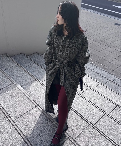 Ameri(アメリ)の「BLOUSON LIKE DENIM DRESS(ワンピース・レディース・ブルー/ブラック・SMALL/MEDIUM)」の19枚目の写真
