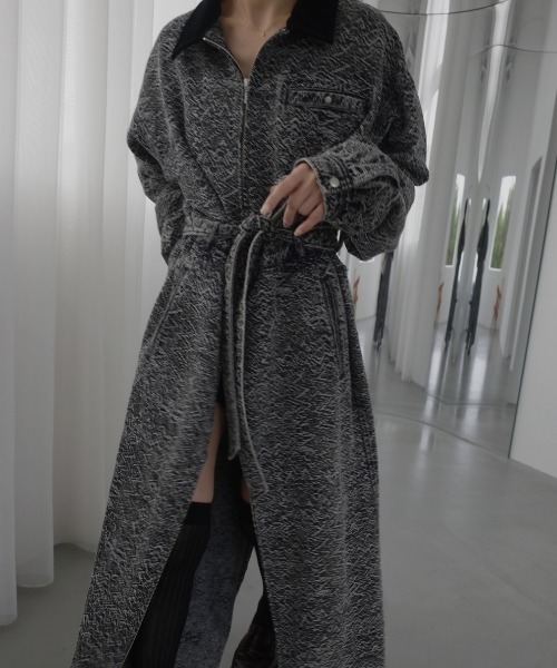 Ameri(アメリ)の「BLOUSON LIKE DENIM DRESS(ワンピース・レディース・ブルー/ブラック・SMALL/MEDIUM)」の6枚目の写真
