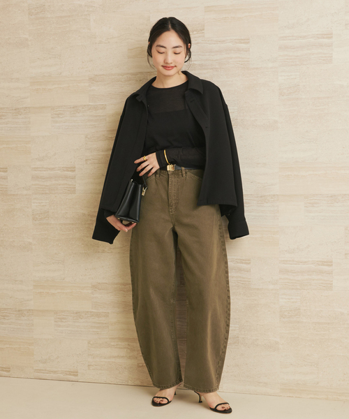 plage(プラージュ)の「《追加》CO NY Sheer ロンT(Tシャツ/カットソー・レディース・ブラック/ホワイト・FREE)」の3枚目の写真