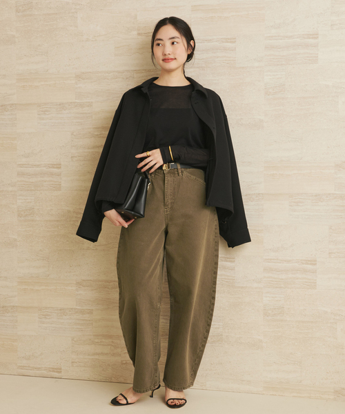 plage(プラージュ)の「《追加》CO NY Sheer ロンT(Tシャツ/カットソー・レディース・ブラック/ホワイト・FREE)」の5枚目の写真