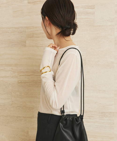 plage(プラージュ)の「《追加》CO NY Sheer ロンT(Tシャツ/カットソー・レディース・ブラック/ホワイト・FREE)」の15枚目の写真