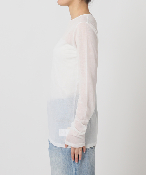 plage(プラージュ)の「《追加》CO NY Sheer ロンT(Tシャツ/カットソー・レディース・ブラック/ホワイト・FREE)」の19枚目の写真