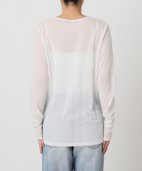 plage(プラージュ)の「《追加》CO NY Sheer ロンT(Tシャツ/カットソー・レディース・ブラック/ホワイト・FREE)」の20枚目の写真