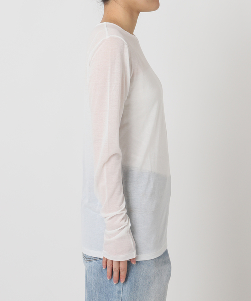 plage(プラージュ)の「《追加》CO NY Sheer ロンT(Tシャツ/カットソー・レディース・ブラック/ホワイト・FREE)」の21枚目の写真