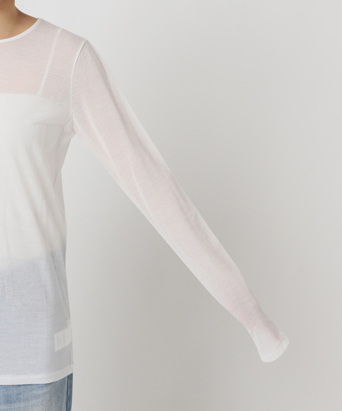 plage(プラージュ)の「《追加》CO NY Sheer ロンT(Tシャツ/カットソー・レディース・ブラック/ホワイト・FREE)」の22枚目の写真