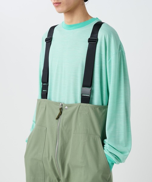 Snow Peak(スノーピーク)の「Snow Peak / TAKIBI Herringbone Overall ヘリンボーンオーバーオール(サロペット/オーバーオール・メンズ・ホワイト/ブラック/アーミー・XL/L/M/S/1)」の6枚目の写真