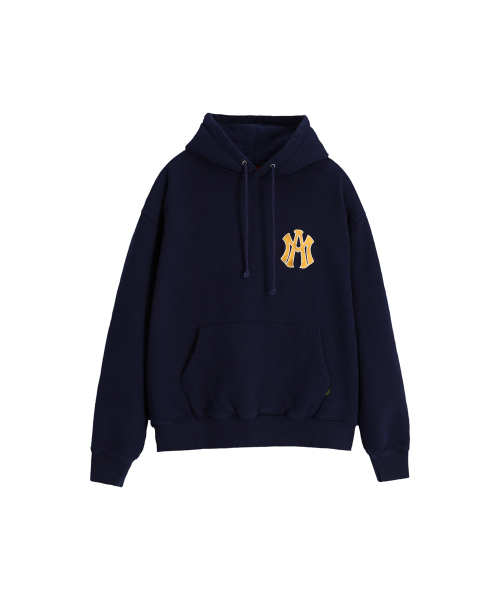 AFTERMATH（アフターマス）の「ATM LOGO HOODIE NAVY（パーカー・レディース・ネイビー・M/L/XL）」の2枚目の写真