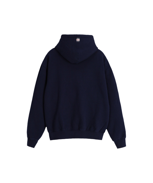 AFTERMATH（アフターマス）の「ATM LOGO HOODIE NAVY（パーカー・レディース・ネイビー・M/L/XL）」の3枚目の写真