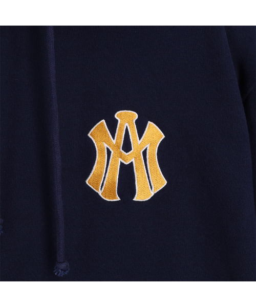 AFTERMATH（アフターマス）の「ATM LOGO HOODIE NAVY（パーカー・レディース・ネイビー・M/L/XL）」の4枚目の写真