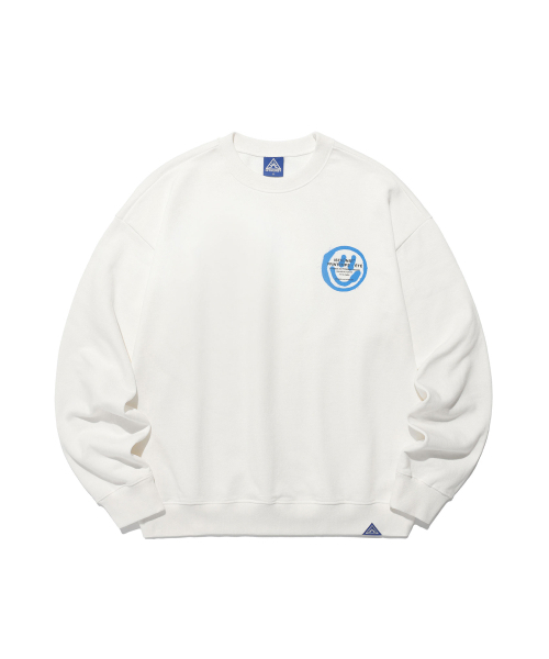 ISTKUNST(イストクンスト)の「LOGO&SMILEY SWEATSHIRTS_WHITE(IK2DSMM440A)(スウェット・レディース・その他・S/M/L/XL)」の1枚目の写真