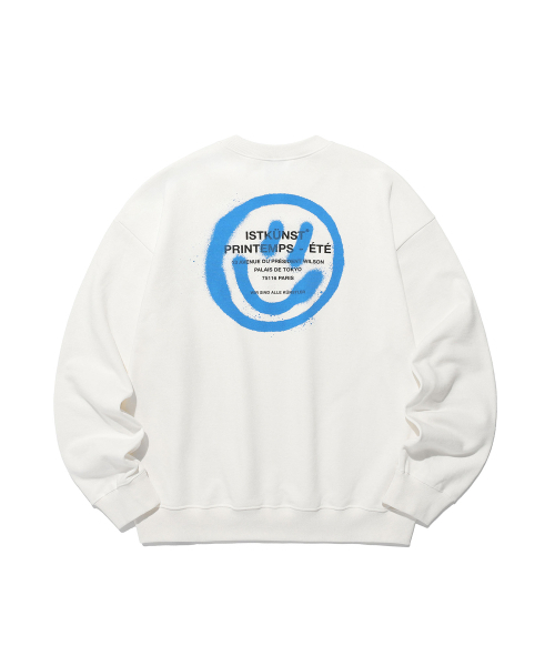 ISTKUNST(イストクンスト)の「LOGO&SMILEY SWEATSHIRTS_WHITE(IK2DSMM440A)(スウェット・レディース・その他・S/M/L/XL)」の2枚目の写真