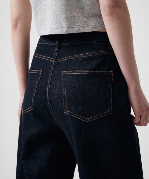 MUSINSA STANDARD WOMAN（ムシンサスタンダードウーマン）の「[クールタンダード] ウィメンズ ワイドデニムパンツ [ディープインディゴ]（デニムパンツ・レディース・その他・30/24/25/26/27/28/29）」の5枚目の写真